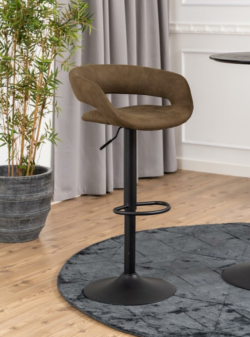 Zemais bāra krēsls Norsica 280 (Brūns + Melns)