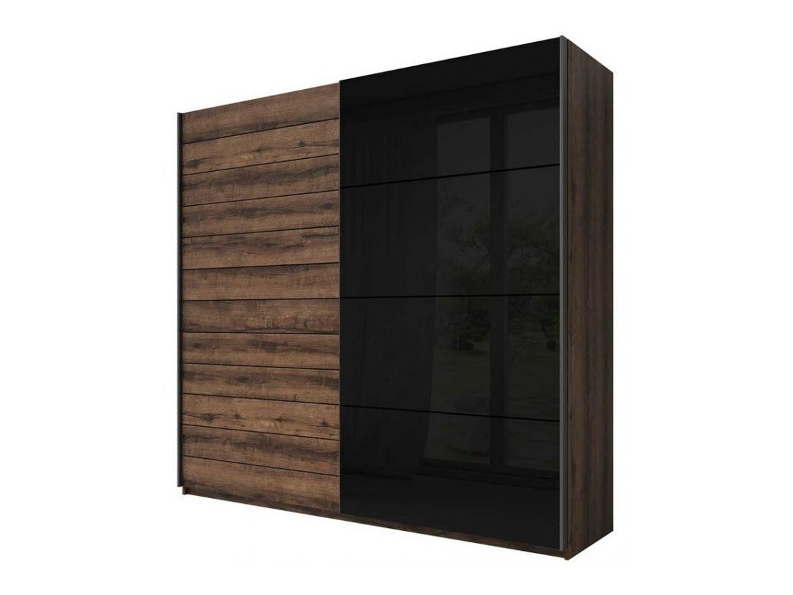 Шкаф Levruvu 105 (Монастырский дуб + Чёрный)