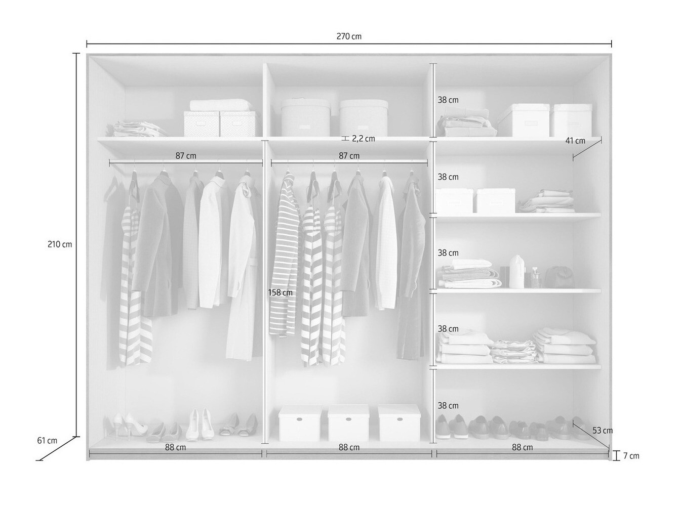 Skapis Levruvu 105 (Monastery ozols + Melns)