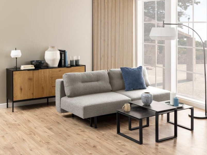 Dīvāns gulta Norsica 436 (Gaiši pelēks)