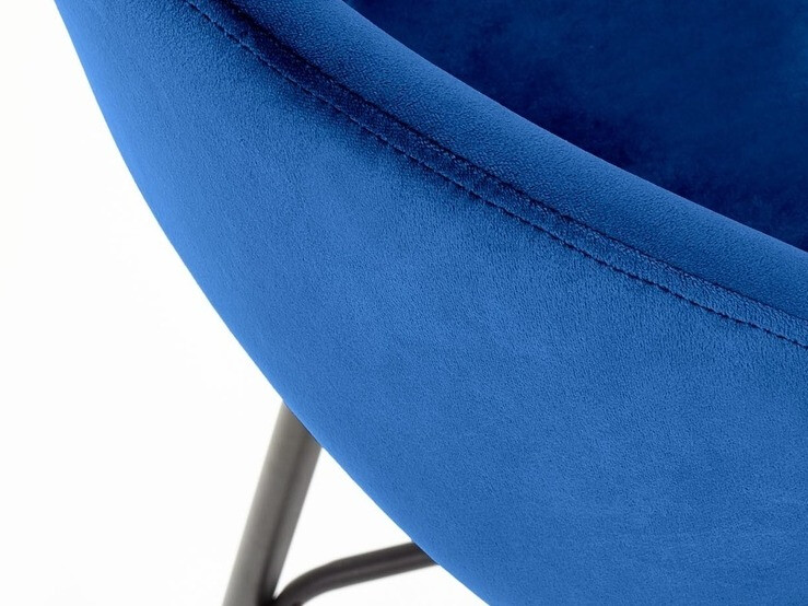 Низкий барный стул Houston 881 (Темно-синий + Чёрный)