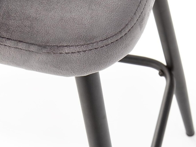 Zemais bāra krēsls Houston 881 (Pelēks + Melns)
