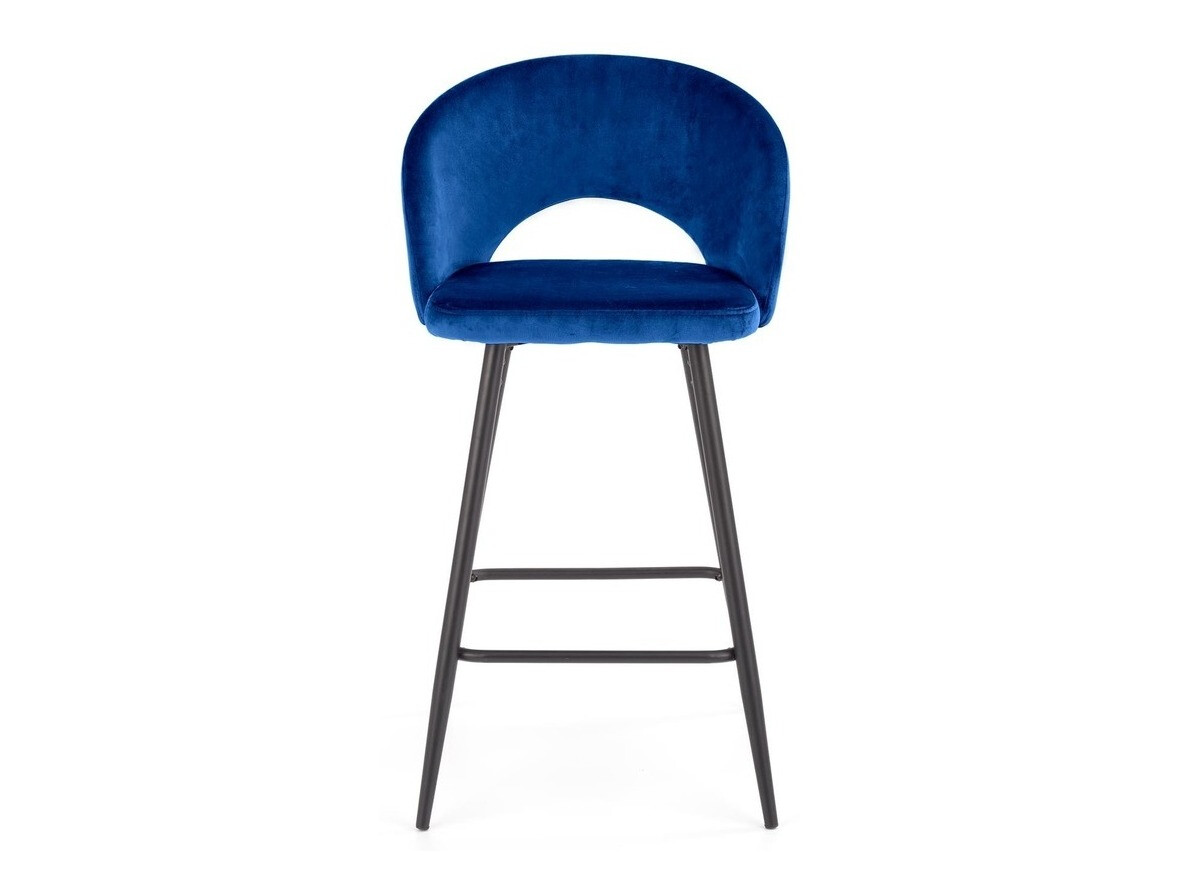 Zemais bāra krēsls Houston 881 (Tumši zils + Melns)