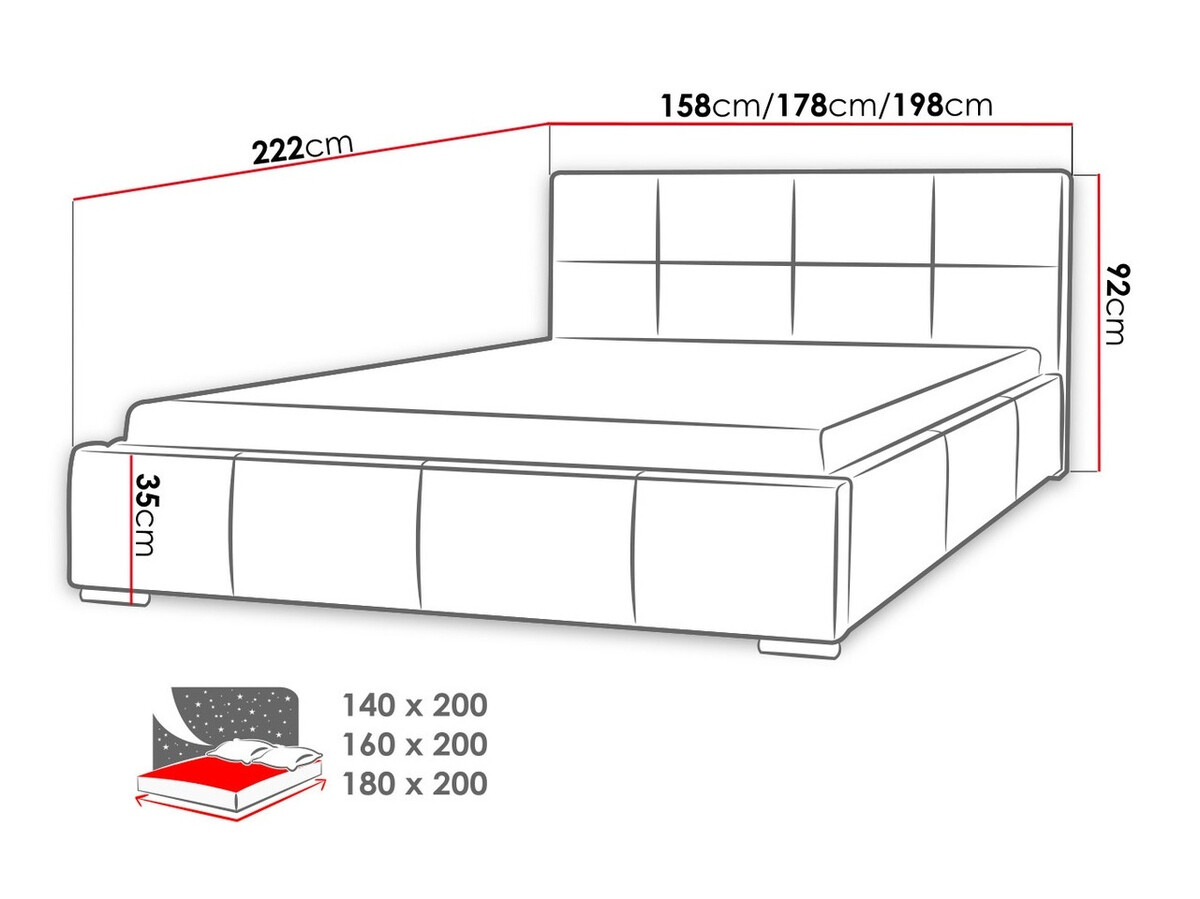 Кровать Baltimore 122 (Soft 017)