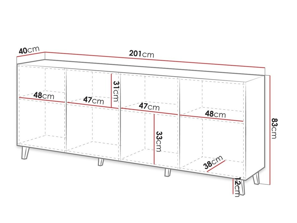 Skapis Levmari 101 (Balts)