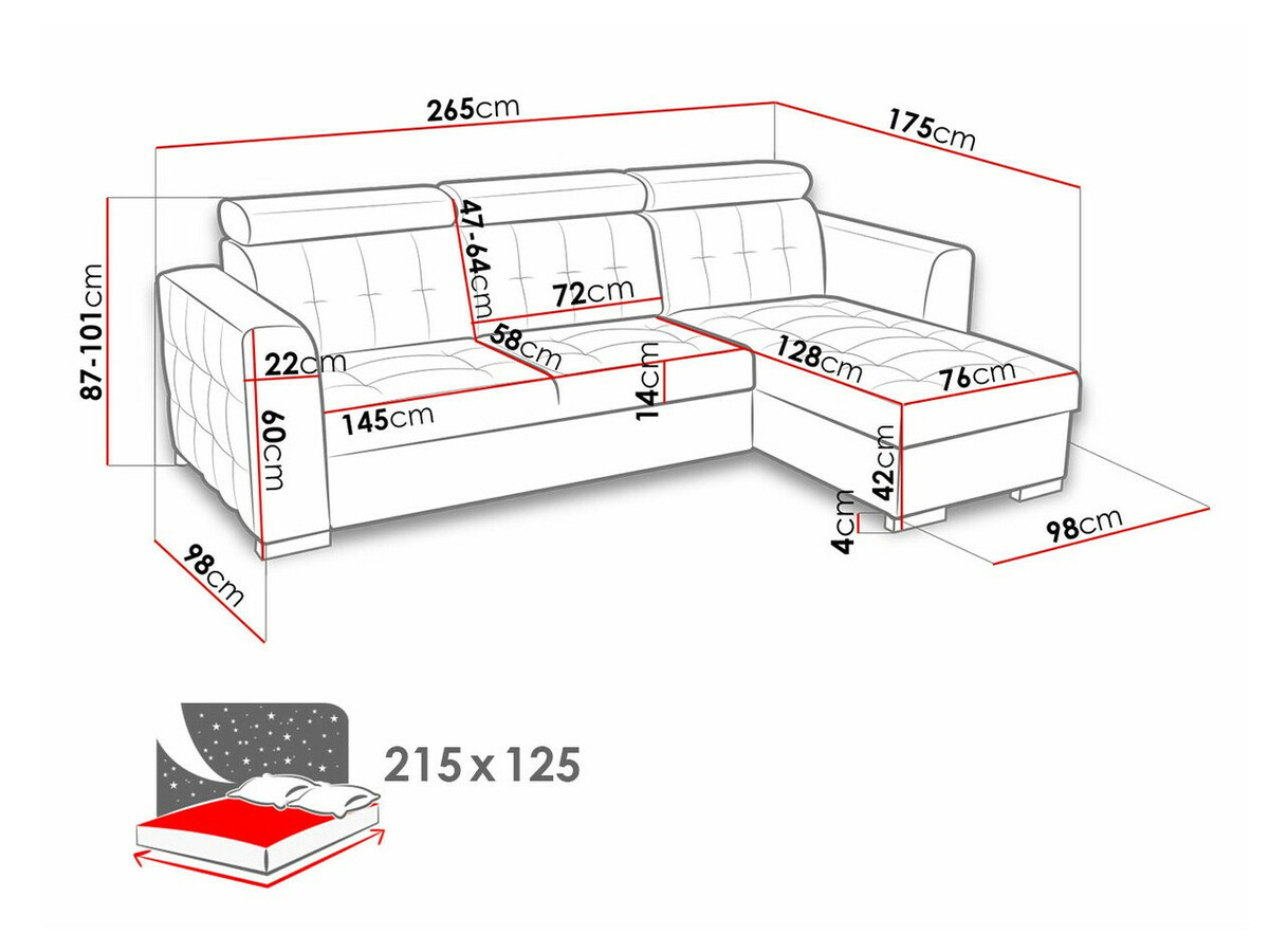 Stūra dīvāns Temple 123 (Kronos 07)