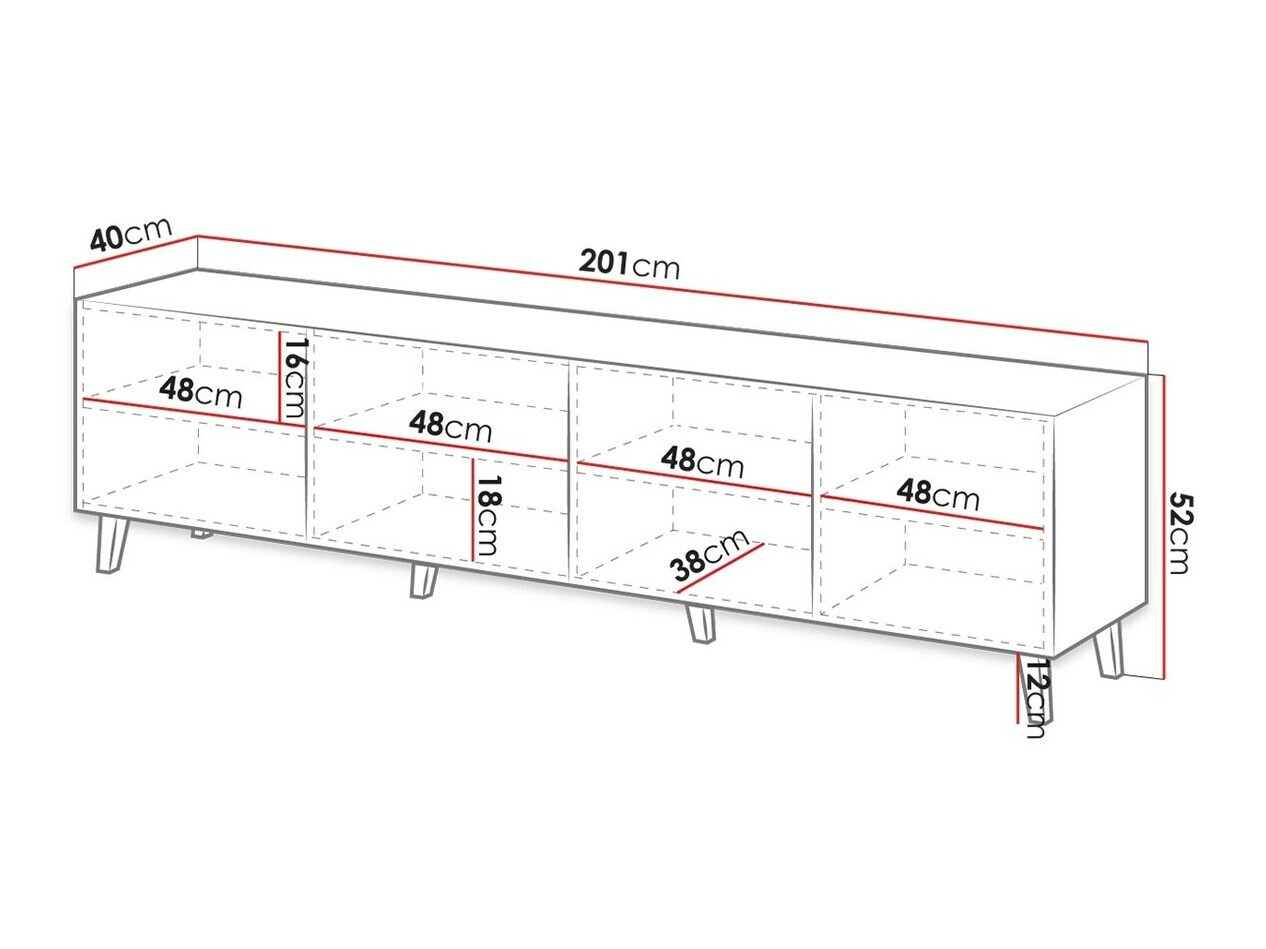 TV galds Levmari 103 (Balts)