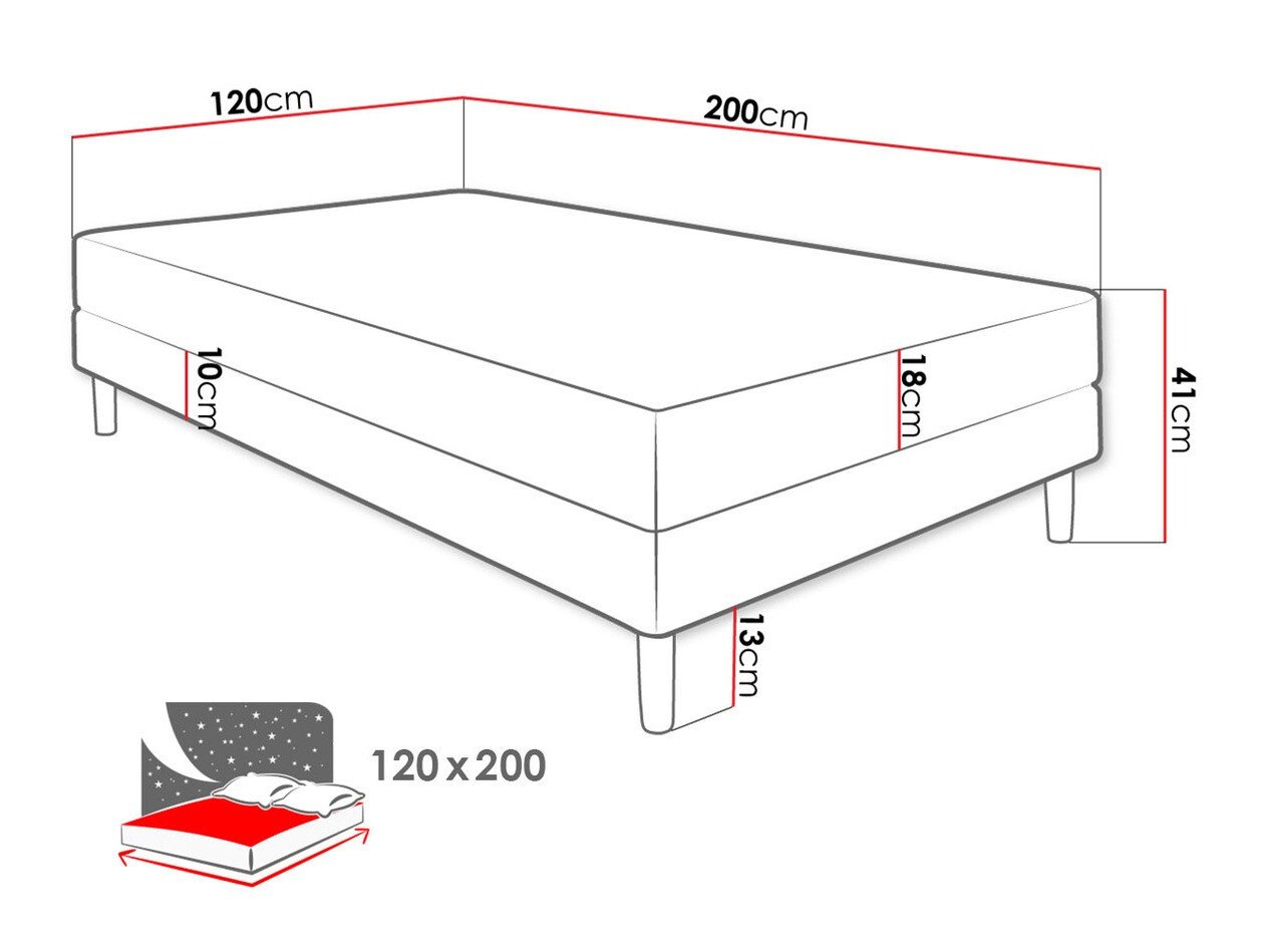Кровать Memphis 126 (Rico 01)