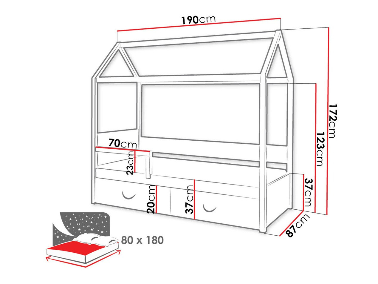 Кровать Henderson 132 (Белый)
