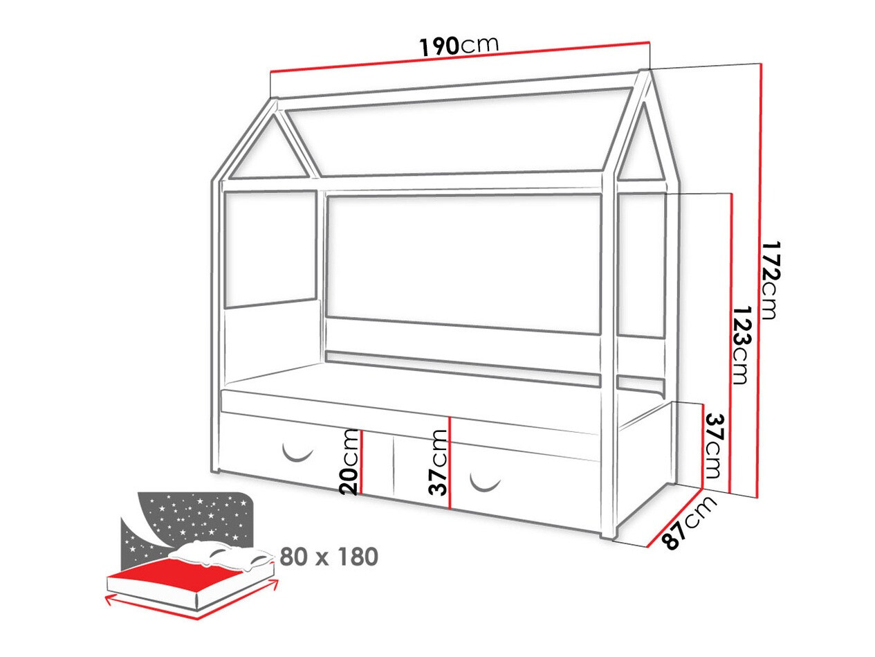 Кровать Henderson 133 (Белый)
