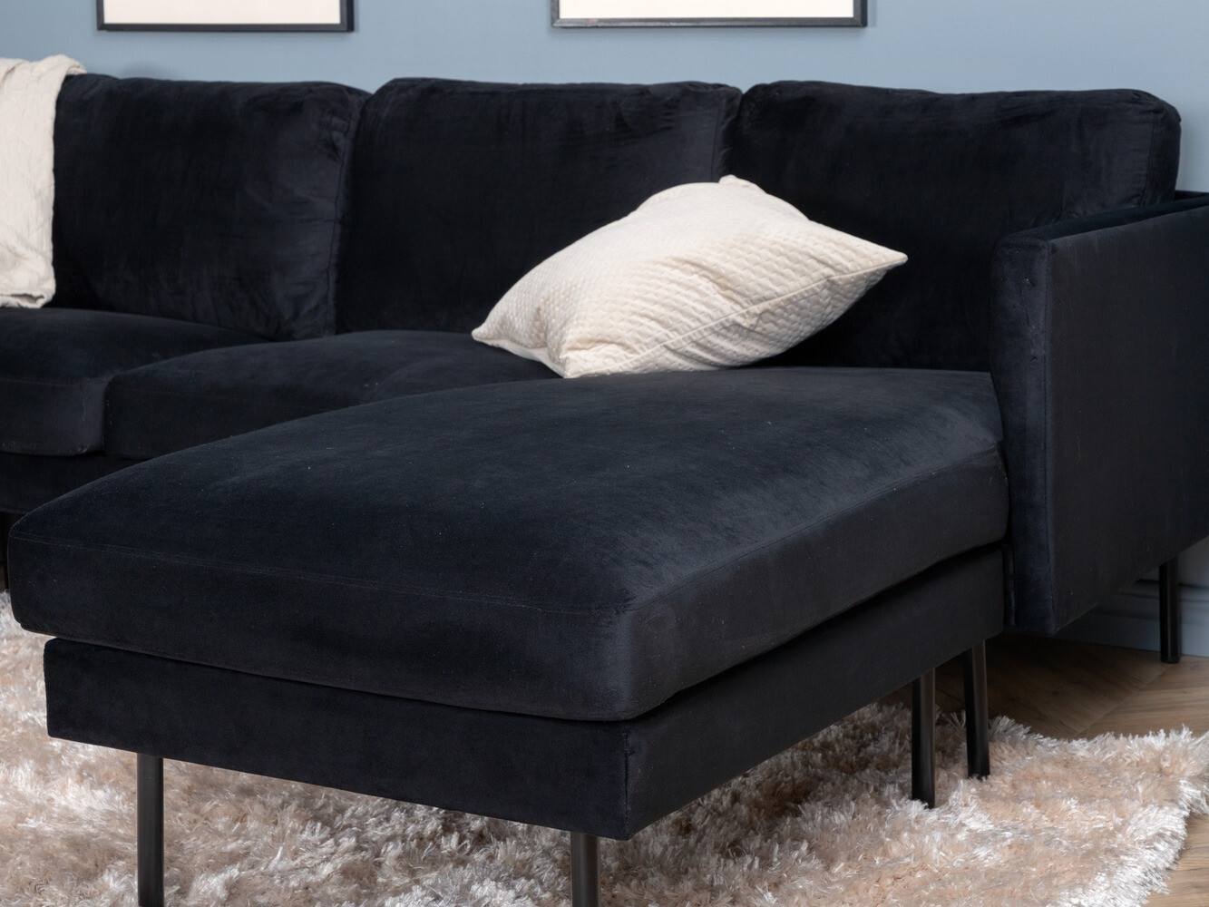 Угловой диван Fercame 102 (Чёрный)