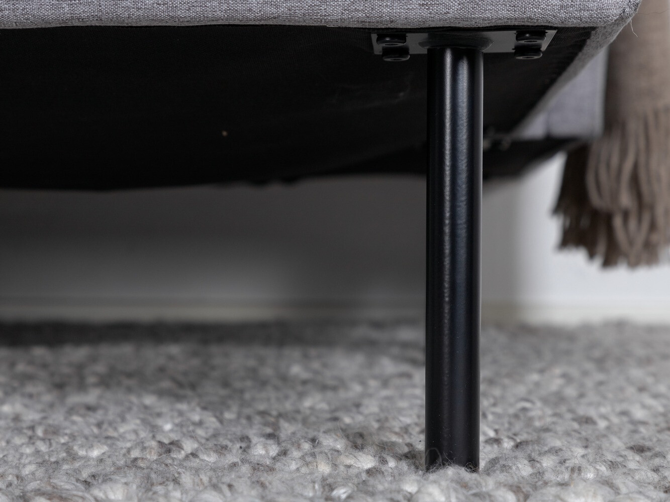 Угловой диван Fercame 102 (Серый + Чёрный)