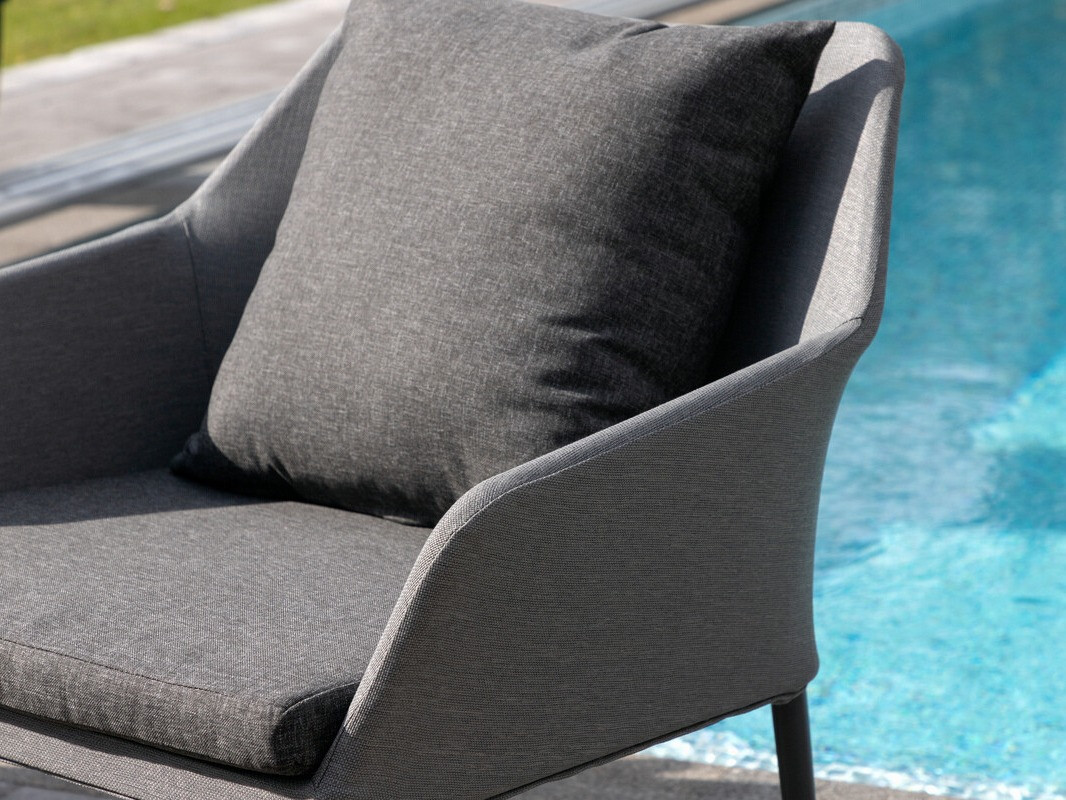 Dārza mēbeļu komplekts Dallas 3116 (Tumši pelēks + Melns)