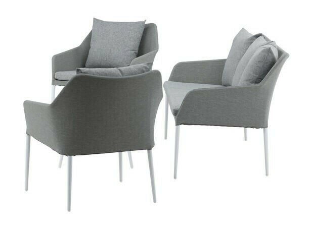 Садовый комплект Dallas 3116 (Светло-серый + Белый)