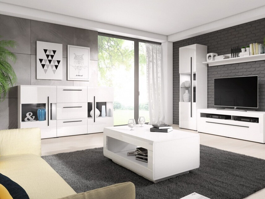 Kumode Ophsalu 107 (Balts + Glancēts balts)