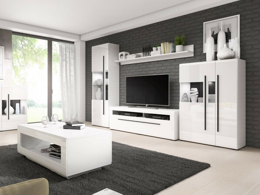 Plaukts Ophsalu 110 (Balts + Glancēts balts)