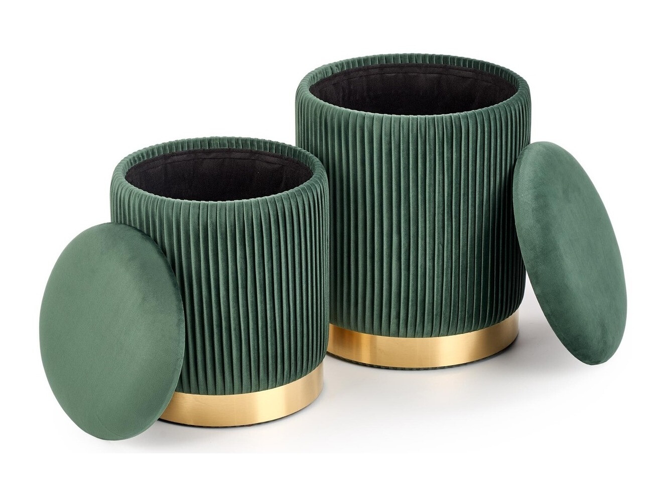 Pufu komplekts Houston 1153 (Tumši zaļš)