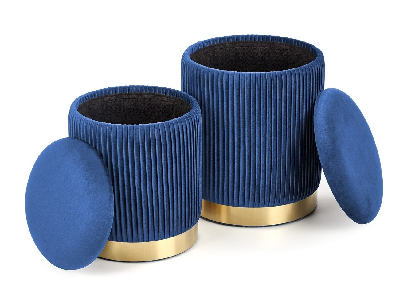 Pufu komplekts Houston 1153 (Tumši zils)