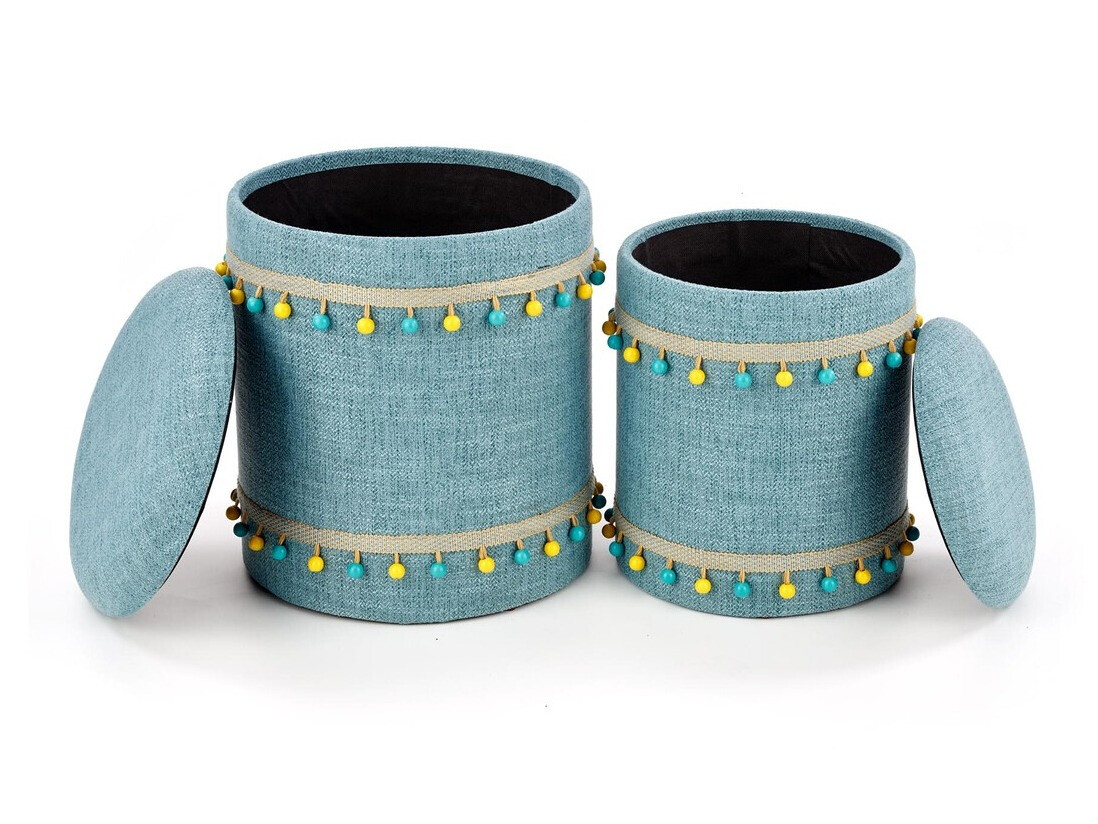 Pufu komplekts Houston 1155 (Gaiši zils)