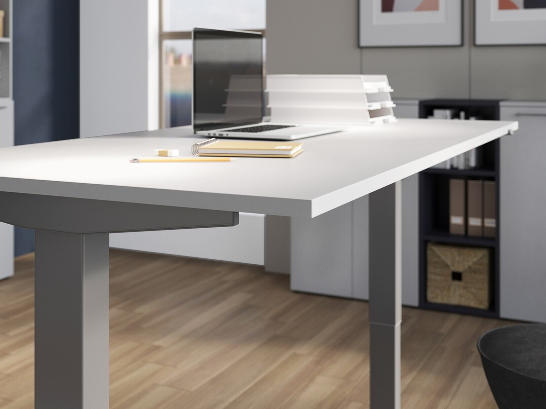 Rakstāmgalds ar regulējamu augstumu Eliromo 109 (Gaiši pelēks + Pelēks)