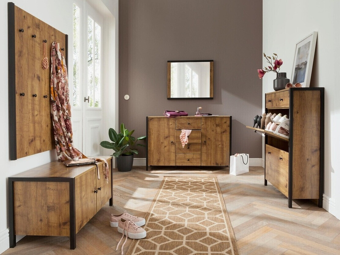 Uzkaramais Larnovo 101 (Tumšs ozols + Melns)