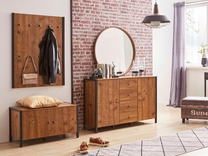 Uzkaramais Larnovo 101 (Tumšs ozols + Melns)