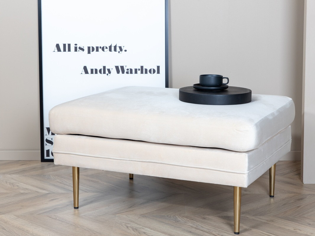 Мягкая скамья Dallas 2653 (Крем + Золотой)