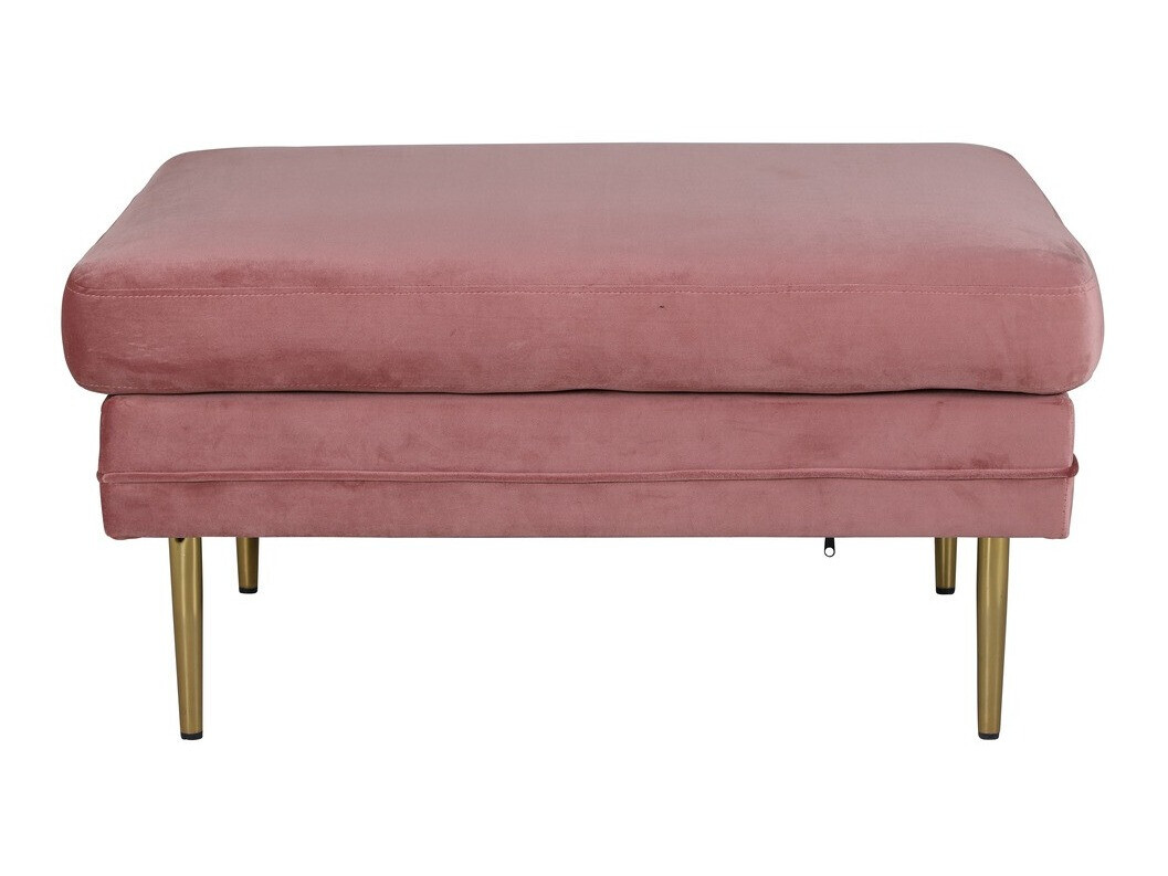 Мягкая скамья Dallas 2653 (Розовый + Золотой)