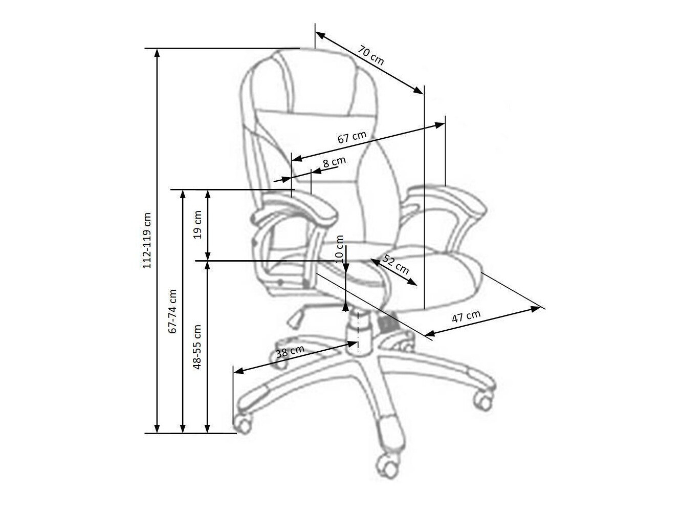 Офисный стул Houston 189 (Чёрный)