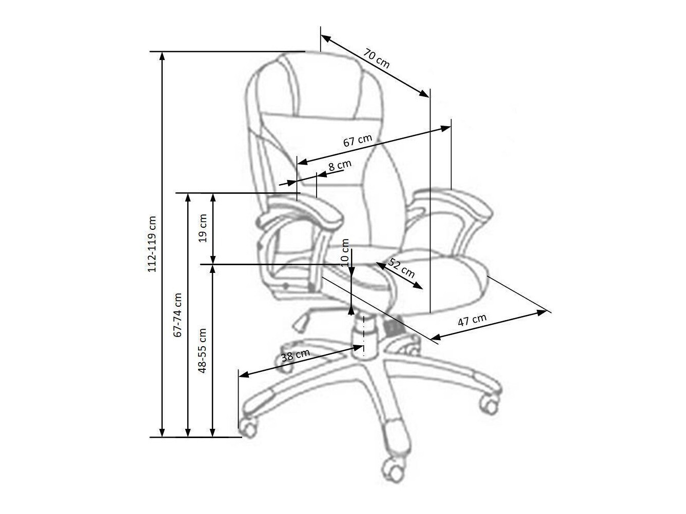 Офисный стул Houston 189 (Светло-коричневый)