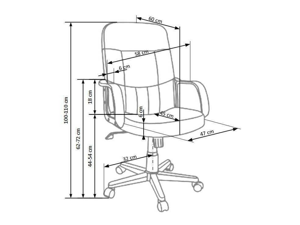 Офисный стул Houston 594 (Коричневый)