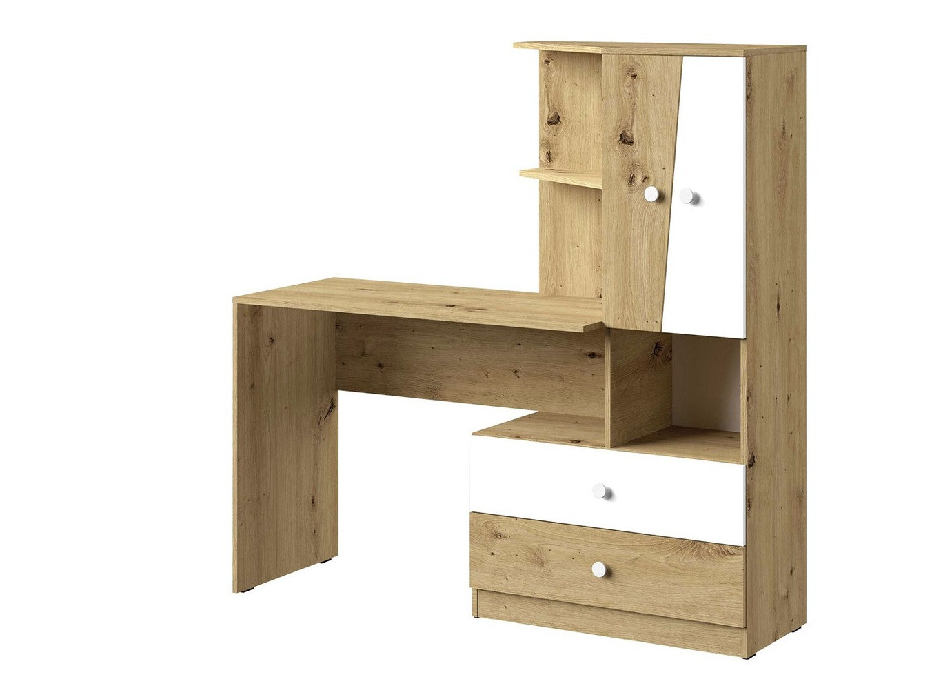 Письменный cтол Almira 110 (Artisan дуб + Белый)