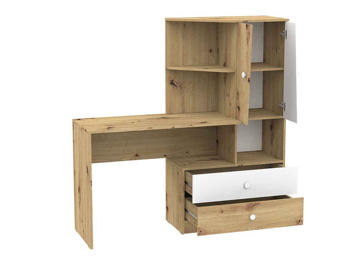 Письменный cтол Almira 110 (Artisan дуб + Белый)