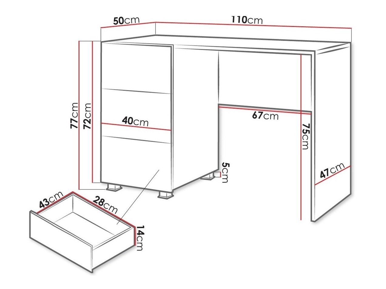 Письменный cтол Tivdalu 122 (Золотистый дуб)