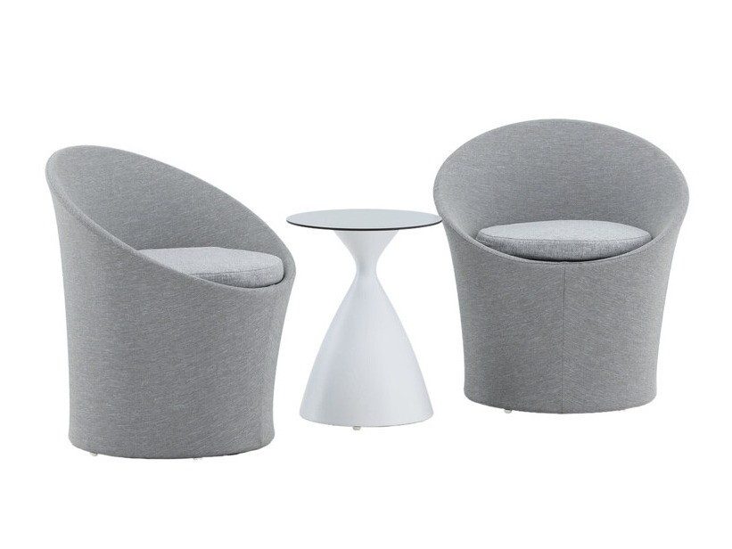 Balkona komplekts Dallas 3118 (Balts + Melns)