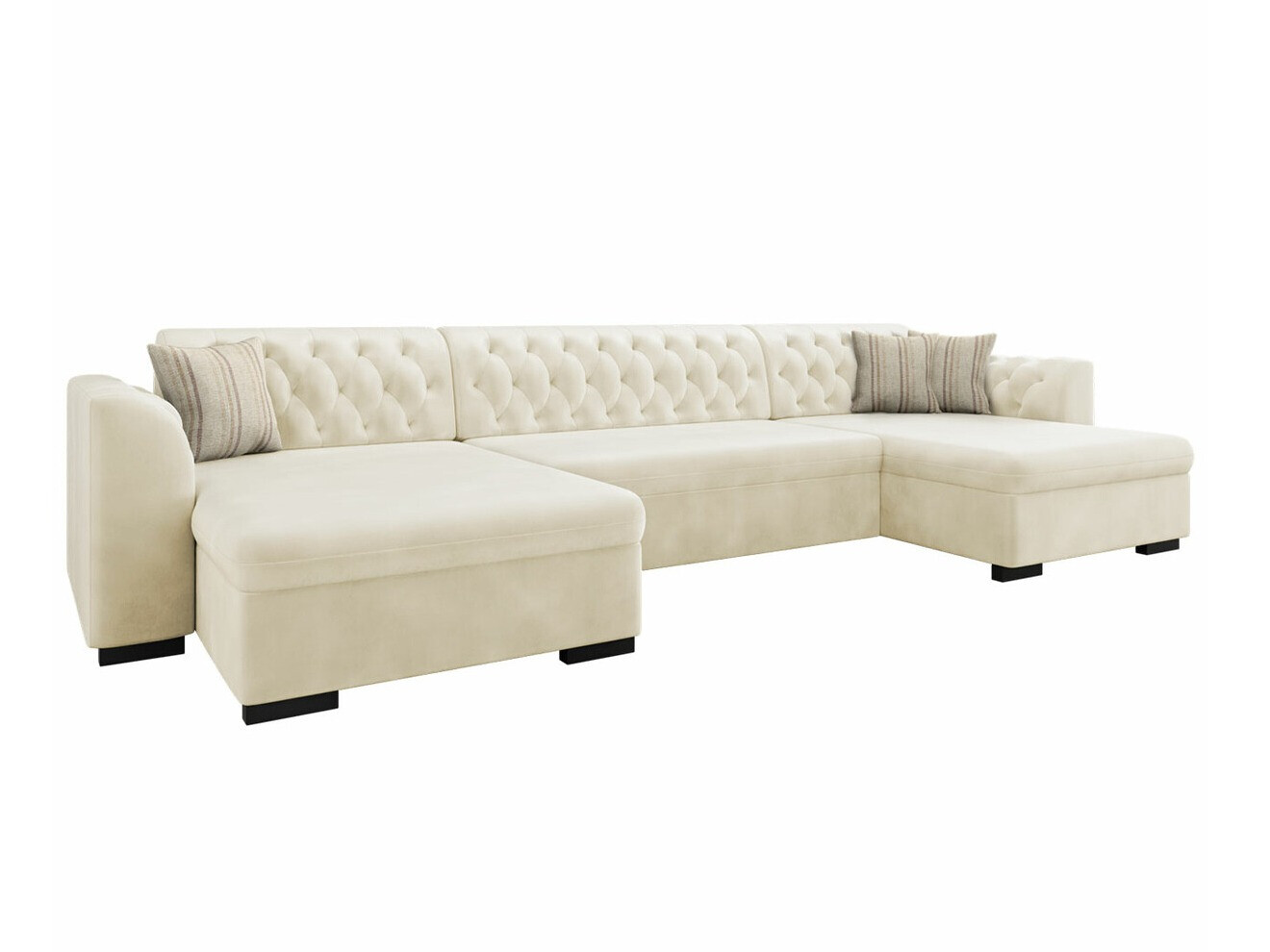 Chesterfield stūra dīvāns Comfivo 255 (Magic Velvet 2250 + Senegal 825)