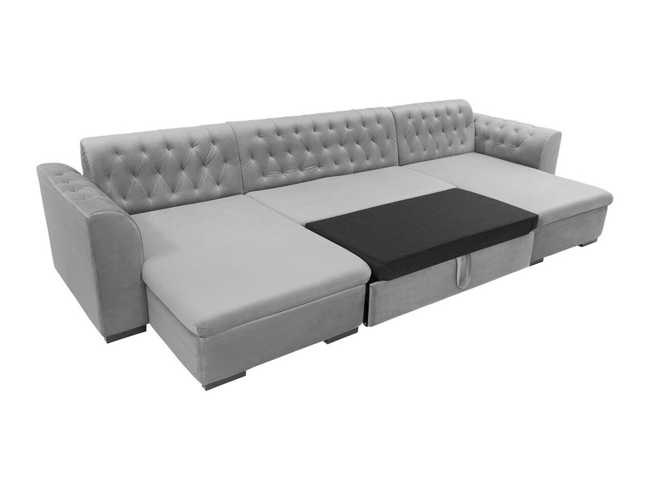Chesterfield stūra dīvāns Comfivo 255 (Magic Velvet 2250 + Senegal 825)