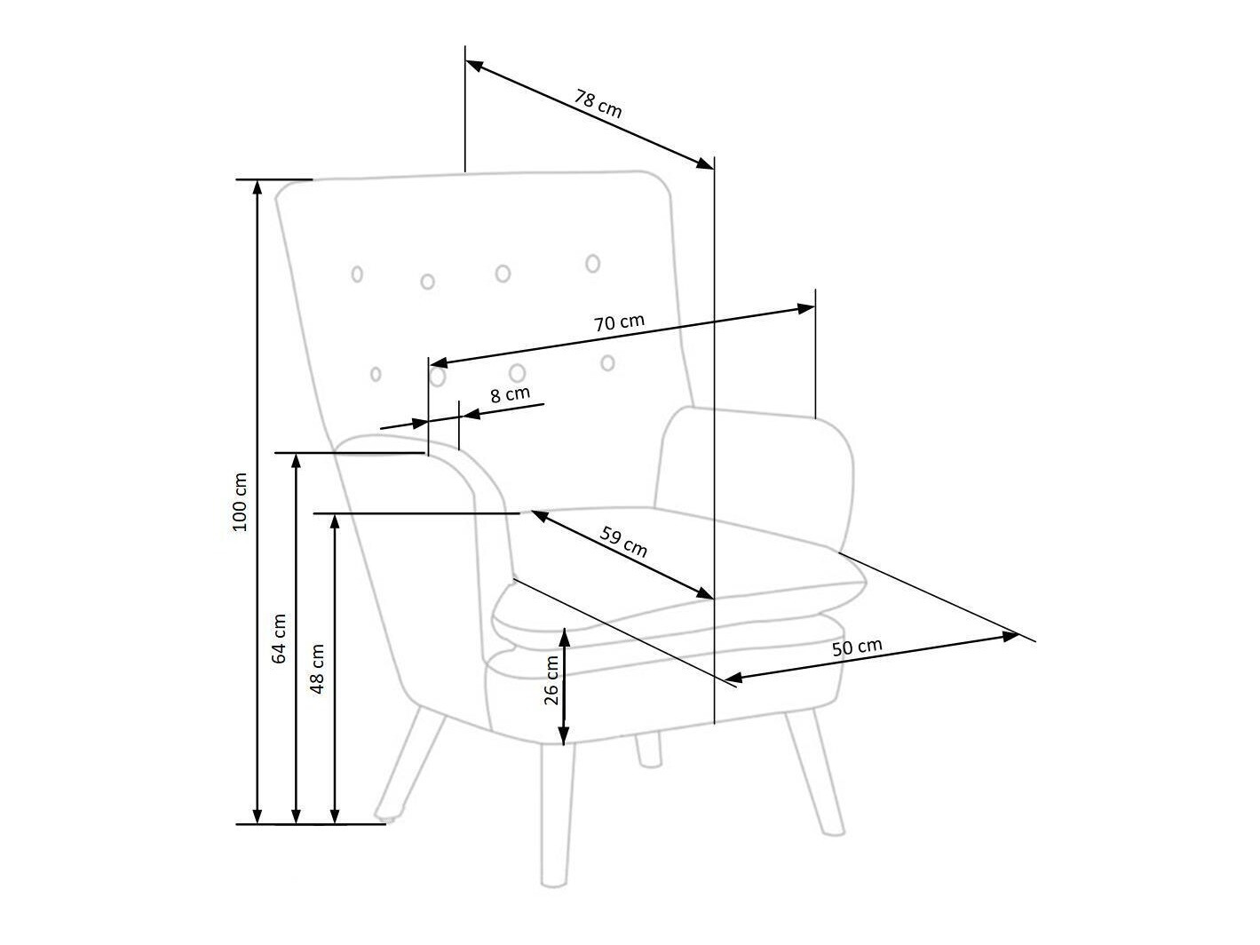 Krēsls Houston 838 (Tumši zaļš + Gaišs koks)