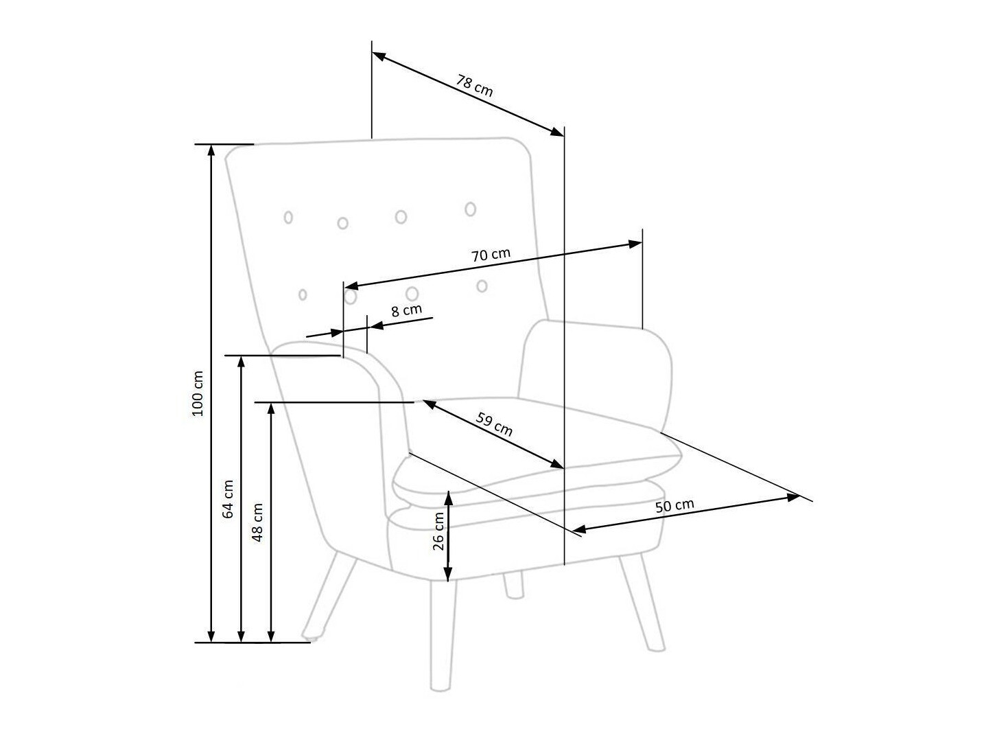 Krēsls Houston 838 (Tumši zils + Melns)