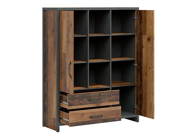 Plaukts Belsera 107 (Brūns + Matera pelēks)