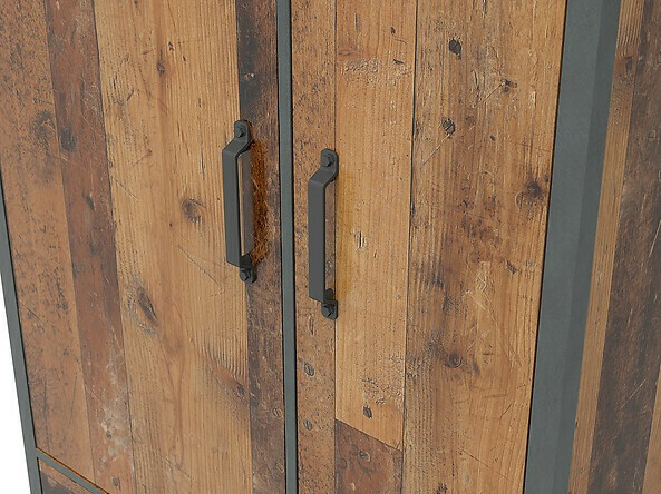 Шкаф Belsera 110 (Коричневый + Матера серый)