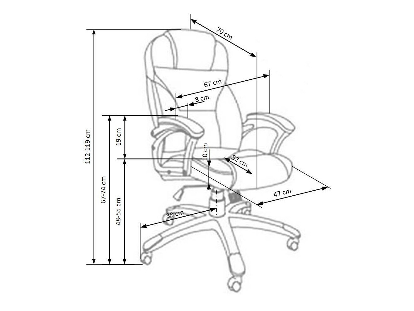 Biroja krēsls Houston 1048