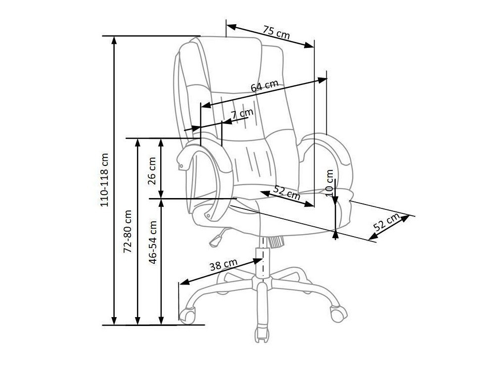 Biroja krēsls Houston 1087