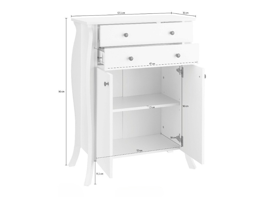 Hапольные шкафчик для ванной Ophtole 103 (Серый дуб)