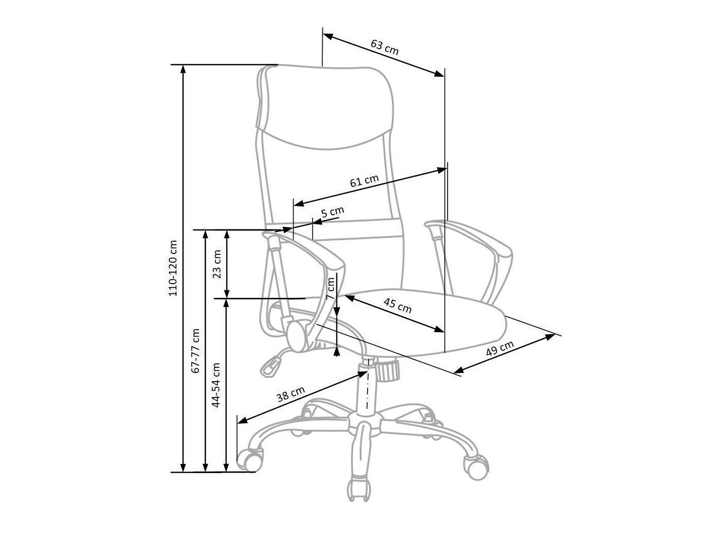 Офисный стул Houston 429 (Синий)