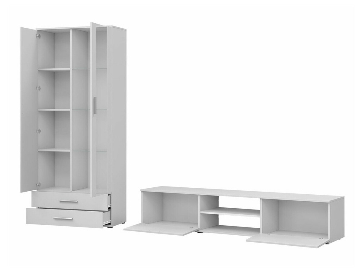 Viesistabas komplekts Tornola 115 (Melns + Glancēts melns)