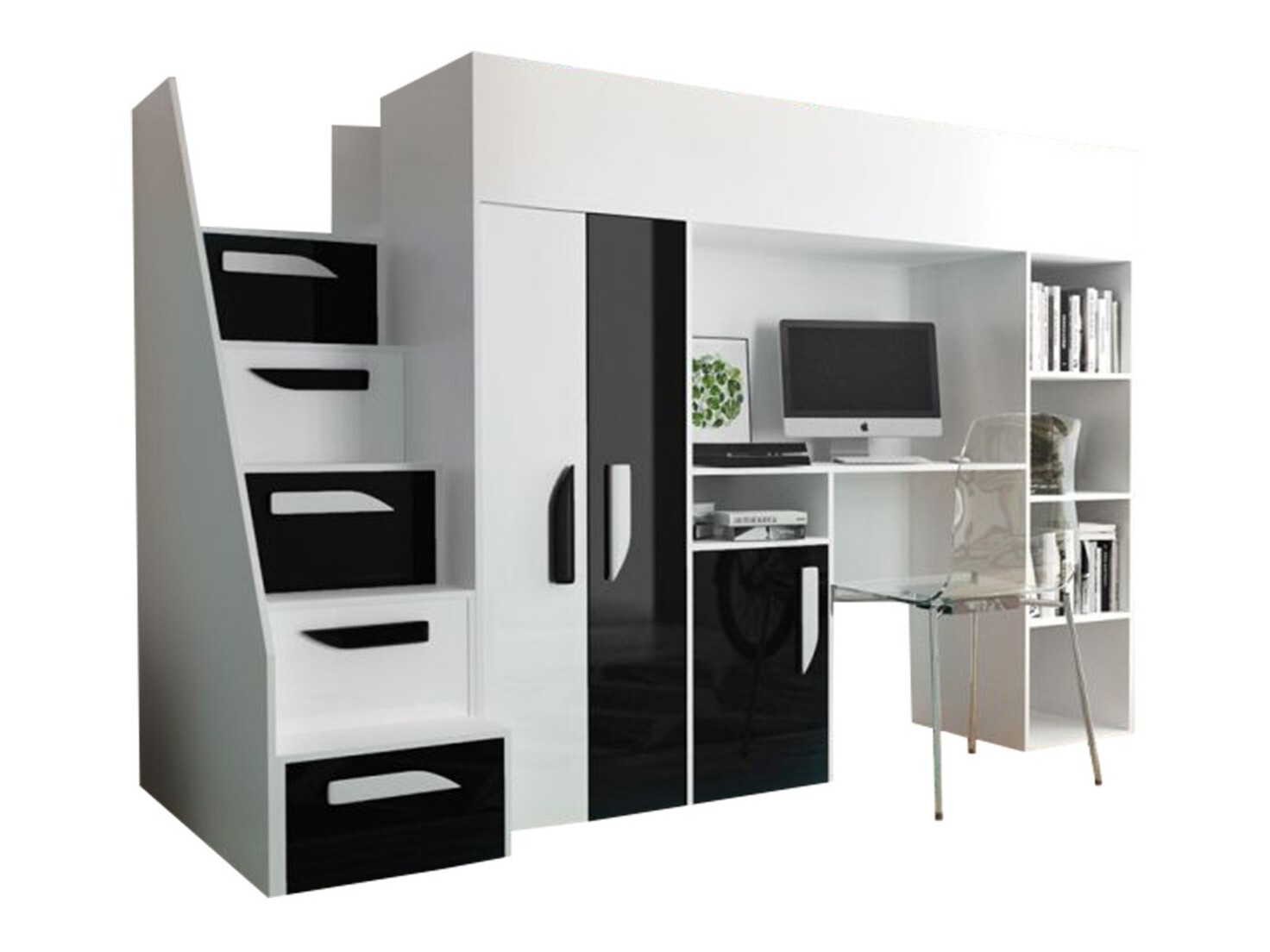 Augsta gulta Hartford 192 (Balts + Glancēts melns + Glancēts balts)