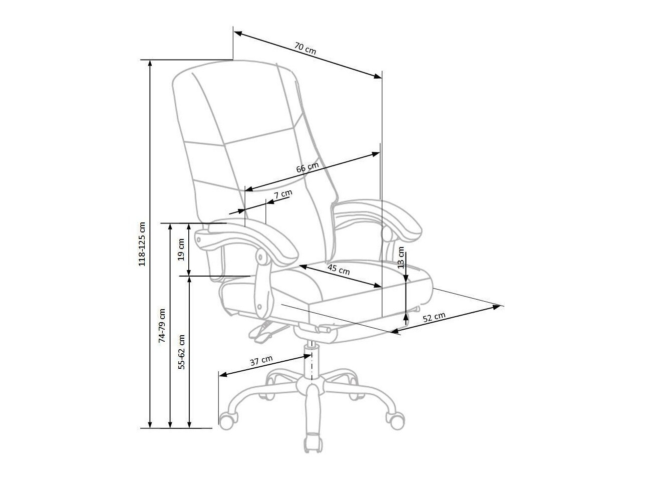 Biroja krēsls Houston 437