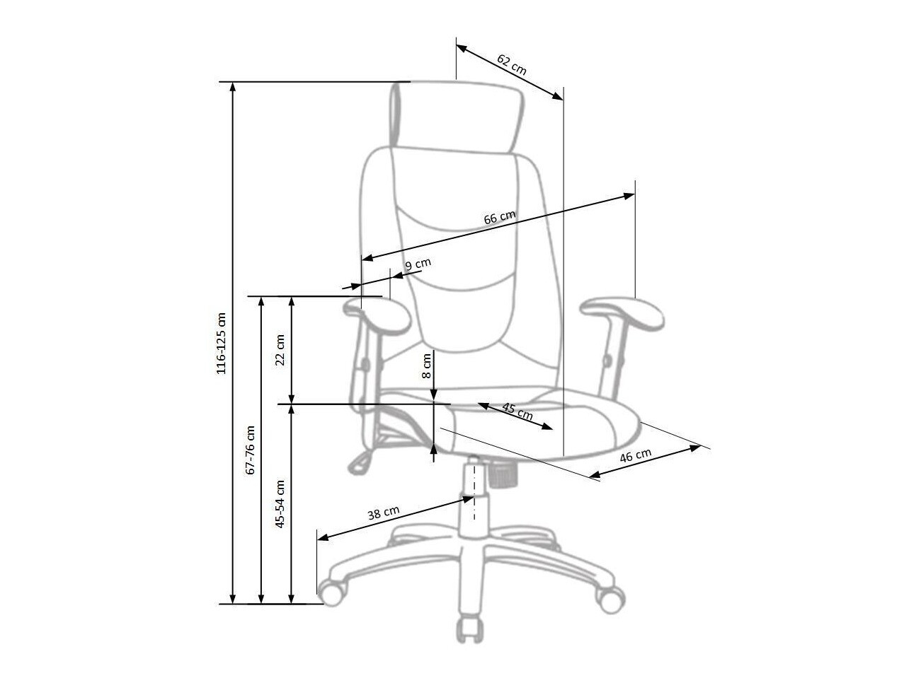 Biroja krēsls Houston 663