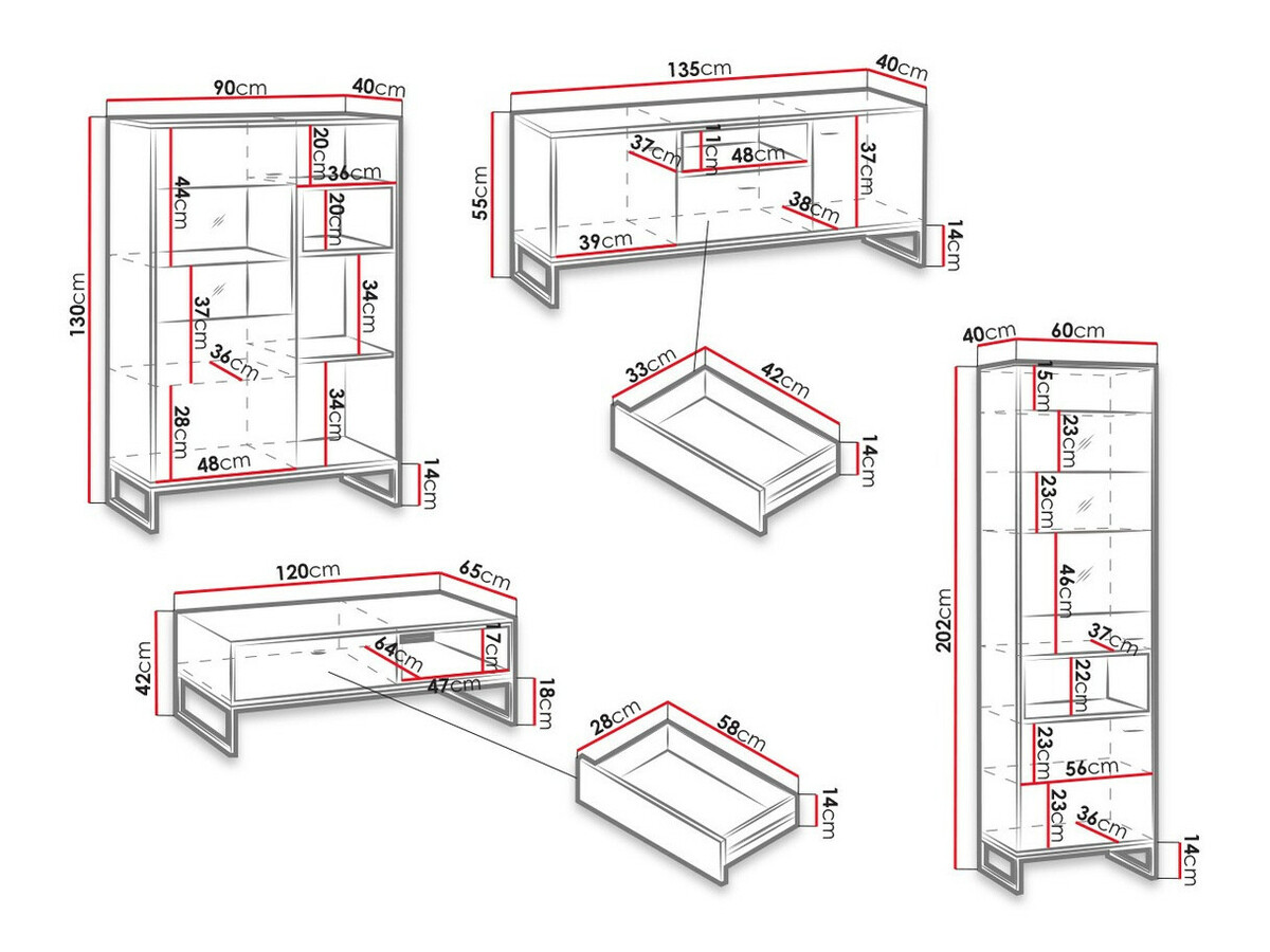 Viesistabas komplekts Baltesi 108 (Balts + Artisan ozols)